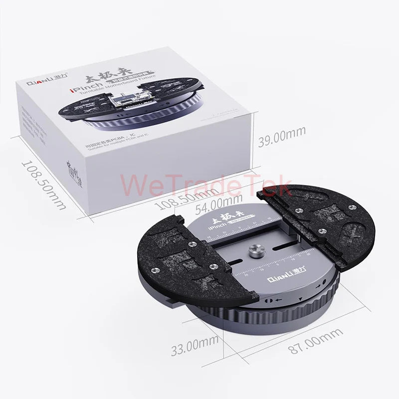 Qianli IPinch IC Chip Motherboard Fixture Universal Temperature Resistant Mainboard Holder Turnable Glue Removal Double Axis Too