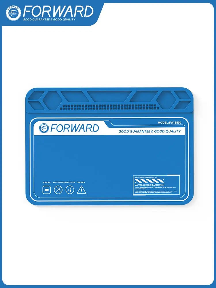 Forward FW-S500 Mobile Phone Repair Heat-Insulating Silicone Work Mat with Screw Organizer Multifunctional Repair Maintenance P