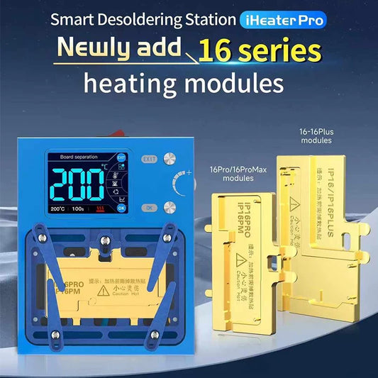 Estación inteligente de desoldado AiXun iHeater Pro para eliminar el adhesivo de chips de CPU 17, 16, 15, 14, 13, 12 y 11 y módulos de calentamiento de capas de placas base