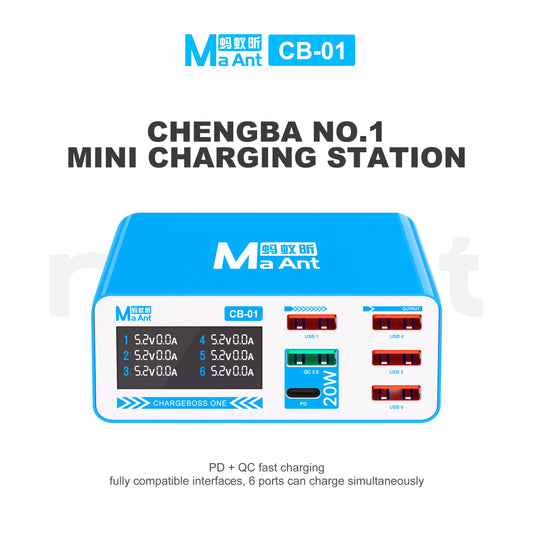 MAANT CB-01 6-Port 20W Desktop Charging Station