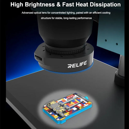Luz anular LED de doble polarización para microscopio RELIFE RL-033E Pro