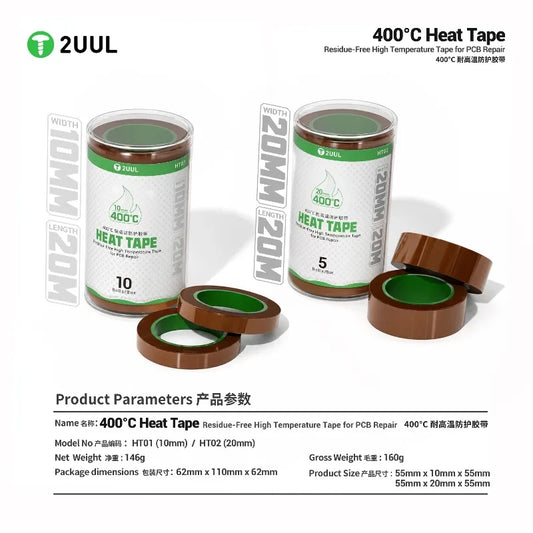 Cinta termorresistente 2UUL HT01/HT02 PI para soldadura de PCB