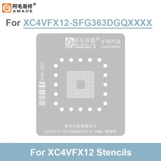 AMAOE XCVFX12 SFG363DGQ Kit de plataforma magnética para reballing de BGA (0,20 mm)