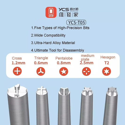 YCS T05 Precision Electronics Screwdriver Set