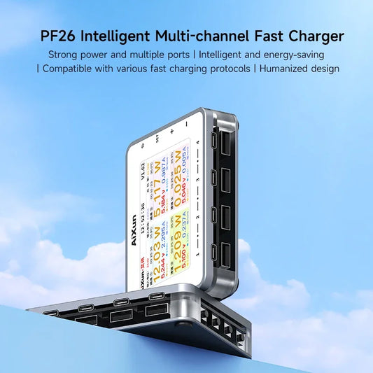AIXUN PF26 260W 8-Port Digital Fast Charging Station
