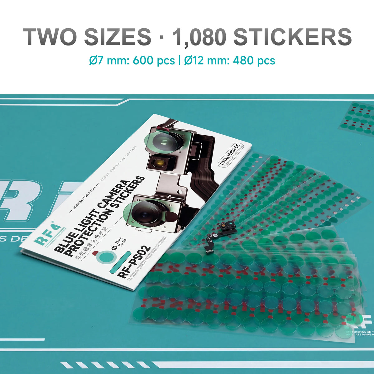 RF4 RF-PS02 7mm/12mm Camera Protection Stickers