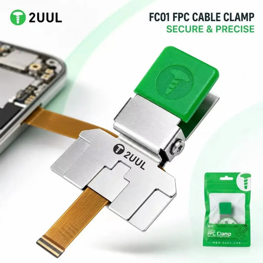 Abrazadera universal 2UUL FC01 para cable flexible FPC, dispositivo de posicionamiento para soldar y reparar cables planos en placas base de teléfonos y pantallas LCD