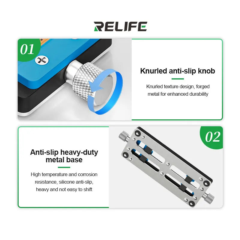 RELIFE TF5 Multifunctional Repair Fixture for Clamping and Repairing Various Mobile Phone Motherboards, CPU Chips, and Component