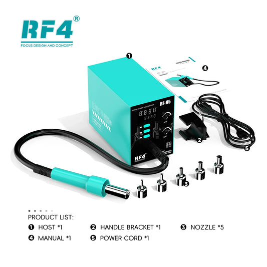 RF4 RF-H5 800W Hot Air Rework Station