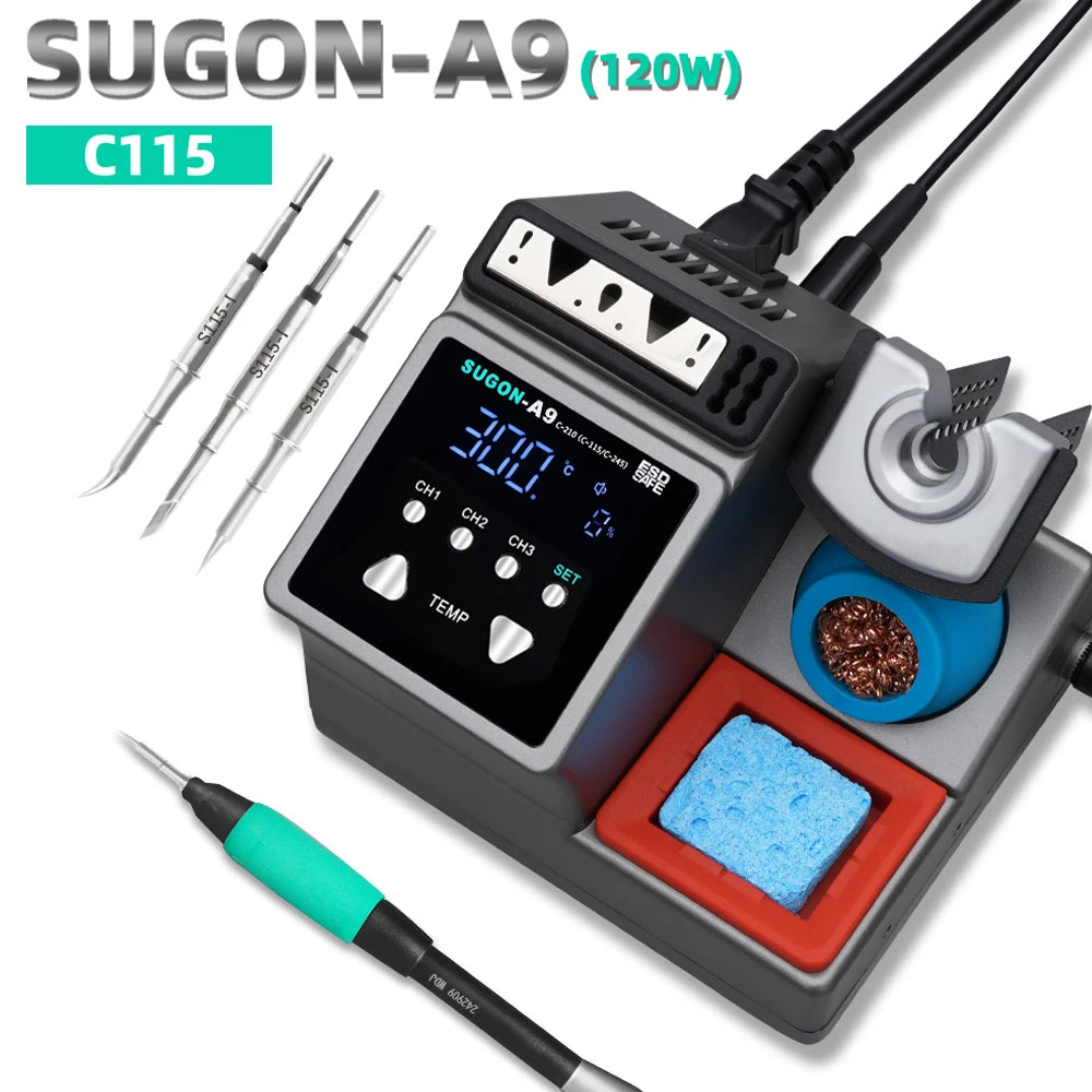 SUGON A9 Soldering Station Compatible With 210/245/115 Handle Welding Repair Station Suitable For Mobile Phone BGA PCB Repair