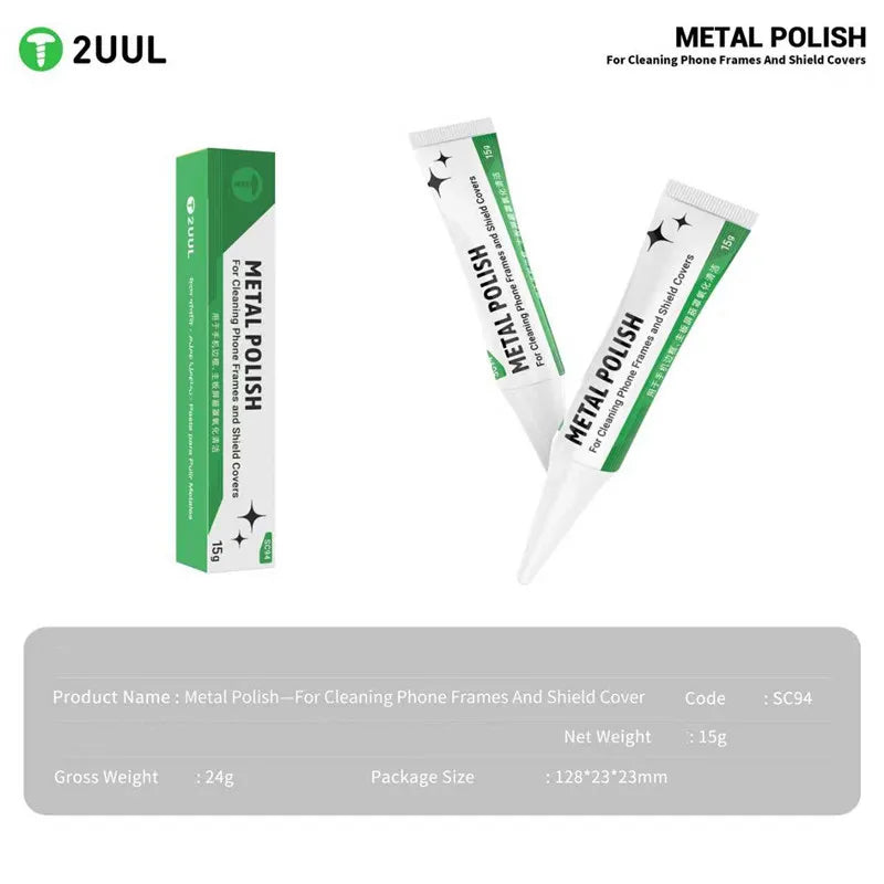 2UUL SC94 Metal Polish Paste Is Suitable for Motherboard CPU Cleaning Without Residue Phone Frames Shield Cover Cleaning Paste