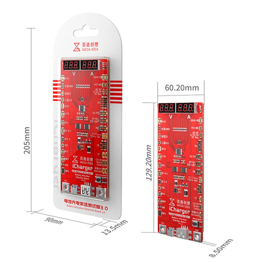 QIANLI MEAGA-IDEA 3.0 ICharger Battery Charge Activation Test Board for IP 5-13ProMax Android Battery Repair Tool