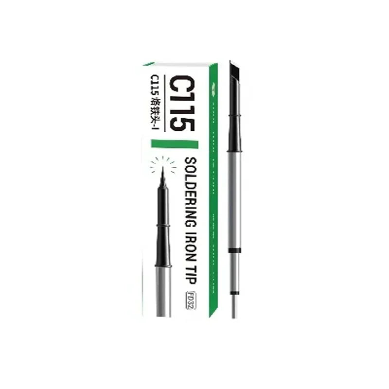 2UUL C115 Soldering Iron Tip K I S Precision Fast Heating Universal Replacement Solder Tips for Mobile PCB Repair Tools