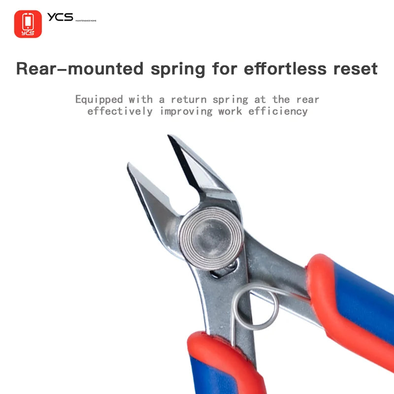 YCS-SK Diagonal Cutting Pliers for Electronics Repair Jumper Wires PCBs Cutting Plastic Gates Fine Copper or Iron Wire Tool