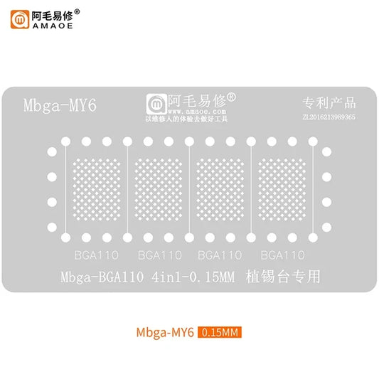 Plataforma de reballing para NAND AMAOE BGA110