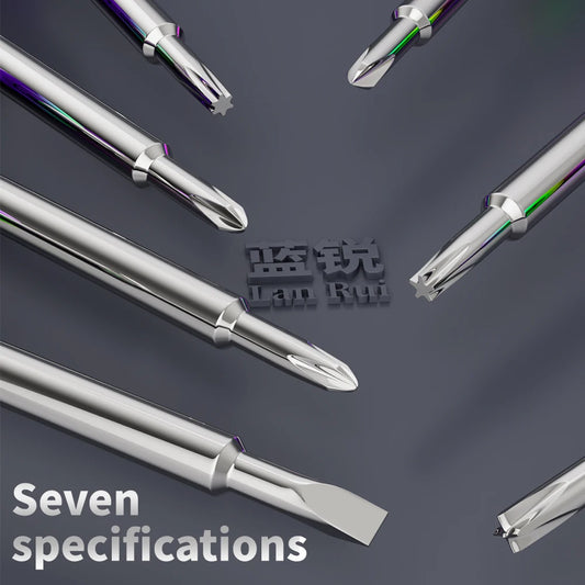 Destornillador de acero aleado LANRUI M61 Xuanbing S2 con puntas extraduras para reparar teléfonos móviles y desmontar tornillos de cola y tornillos internos
