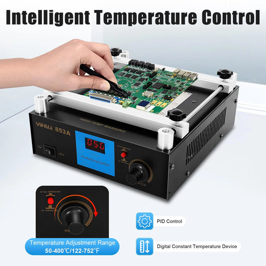 Estación de precalentamiento para PCB de cerámica YIHUA 853A de 450W