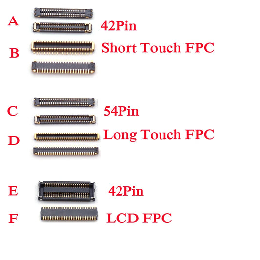 10pcs Touch LCD Display Screen FPC Connector Plug Board For IPad 7 8 9 Pro 10.2 7th 8th 9th A2270 A2602 A2197 A2198 42 54 Pin