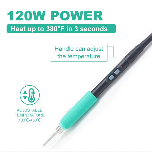 Estación de soldadura AIFEN A5 compatible con puntas de soldador C210 y C245 y mango C115, herramienta electrónica para soldadura y retrabajo