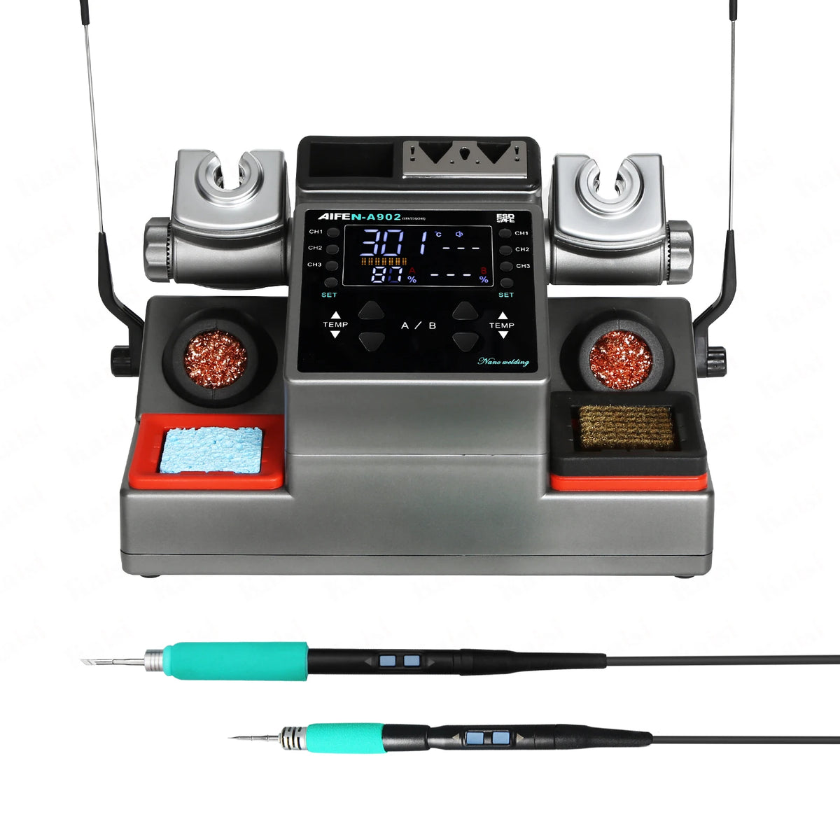 AIFEN A902 Rework Platform With C210 C245 Double Handles Welding for Phone PCB BGA Repair Solder Tools Soldering Station