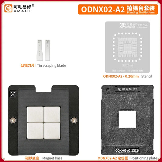 Kit de plataforma magnética Amaoe para reballing de BGA de la CPU Tegra X1 de Nintendo Switch (ODNX02-A2)