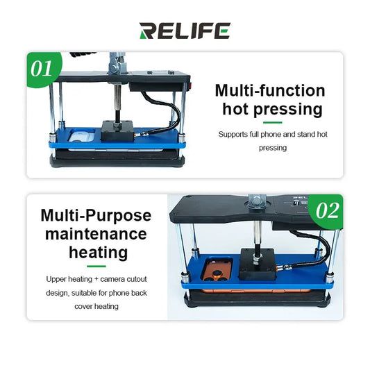 RELIFE LS5 SE Heating Press Platform Bidirectional Pressure LCD Screen Separator Tool Digital Temperature Control for Phone Repa