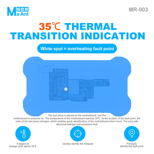 Hoja de detección térmica para PCB MAANT MR-003