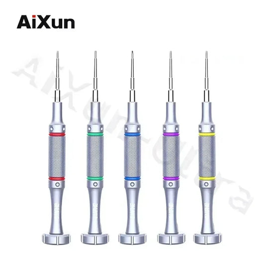 Kit de destornilladores AIXUN de precisión para apertura 2D, con puntas en cruz, triángulo y hexagonal T2, para reparación y desmontaje de iPhone y Samsung