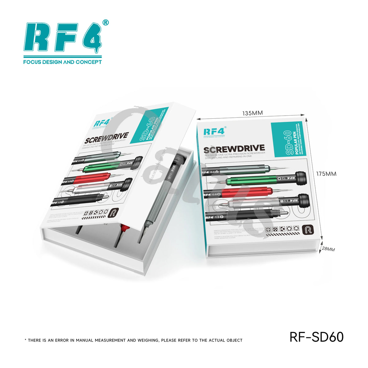 Destornillador y bolígrafo rompedor de vidrio trasero RF4 RF-SD60