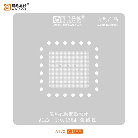 Plataforma magnética de reballing BGA AMAOE A12X/A12Z para iPad Pro