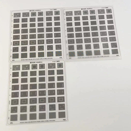 Plantilla de máscara de soldadura UV AMAOE para banda base de iPhone X-17