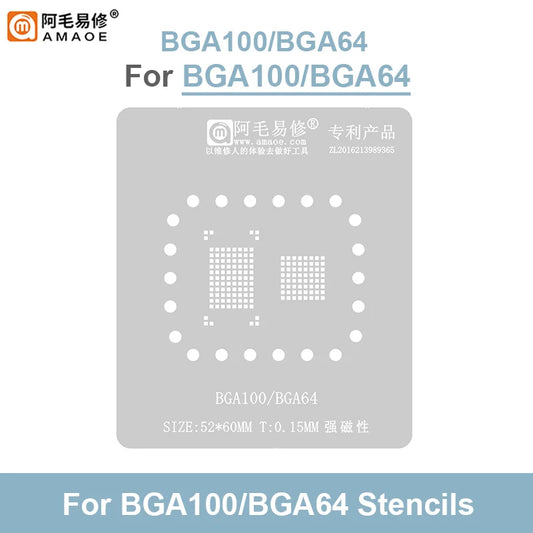 Plataforma magnética para reballing de AMAOE BGA100/BGA64