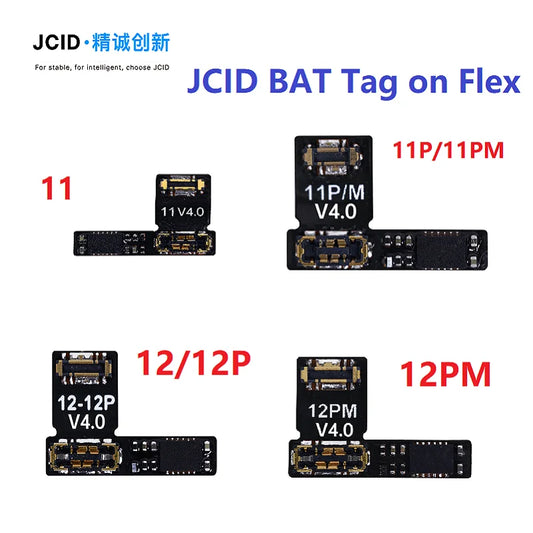 JCID JC Original Tag On Battery External Repair Flex Cable For Phone 12 13 14 15 16 Pro Max No Pop Up Write Data V1SE Programmer