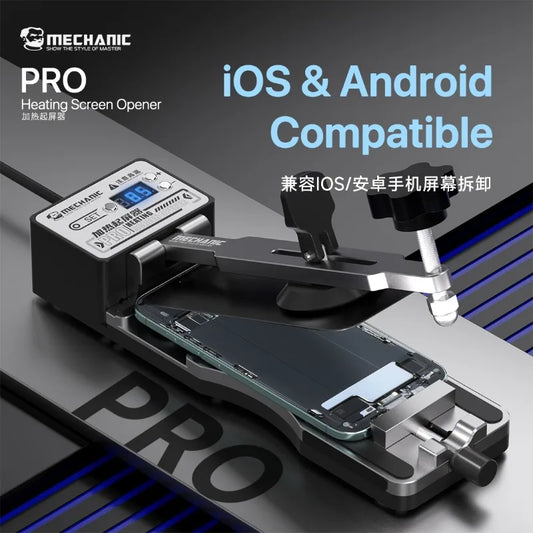 Abrazadera separadora con pantalla LCD para calefacción universal MECHANIC PRO, herramienta de sujeción para desmontaje y reparación rápida de teléfonos móviles