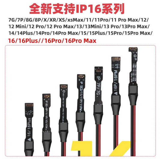 Cable de alimentación multiherramienta OSS W125 8 en 1 para iPhone, cable de encendido para la serie completa 7-16 PM, herramienta de prueba de fuente de alimentación para reparación de smartphones