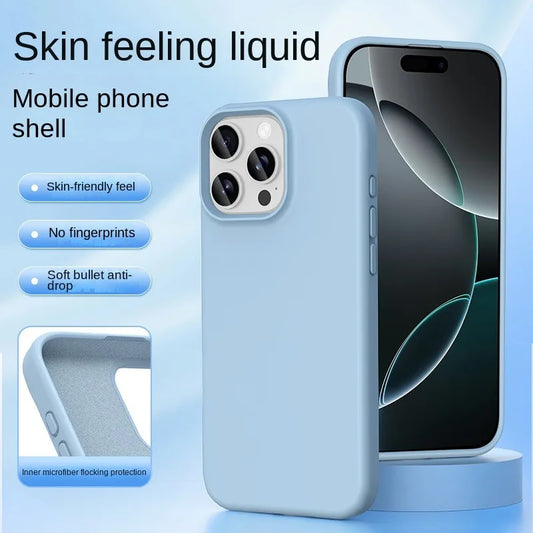 Original Liquid Silicone For Magsafe Magnetic Case For iPhone 18 17 Air 16 E 15 14 13 Pro Max Plus Charging Skin-friendly Cover
