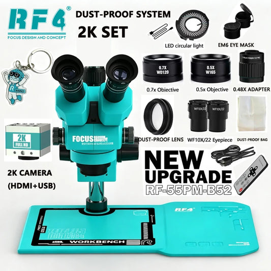 RF4 RF-55PM-B52 6.5-55X Microscope Kit Options