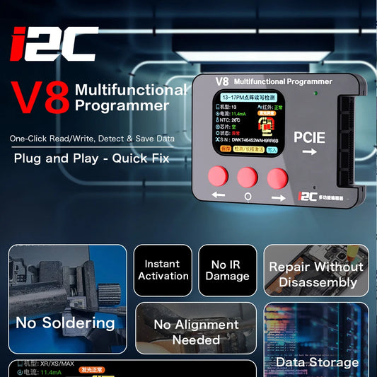 I2C V8 Face ID Programmer Kits and Adapter Board Options