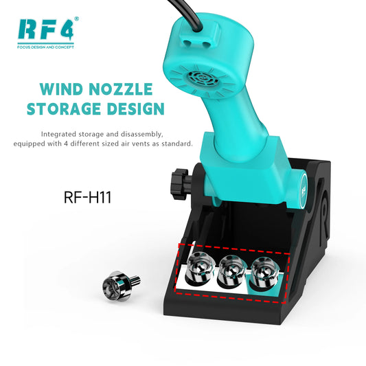 Estación de retrabajo por aire caliente RF4 RF-H11 con 4 boquillas