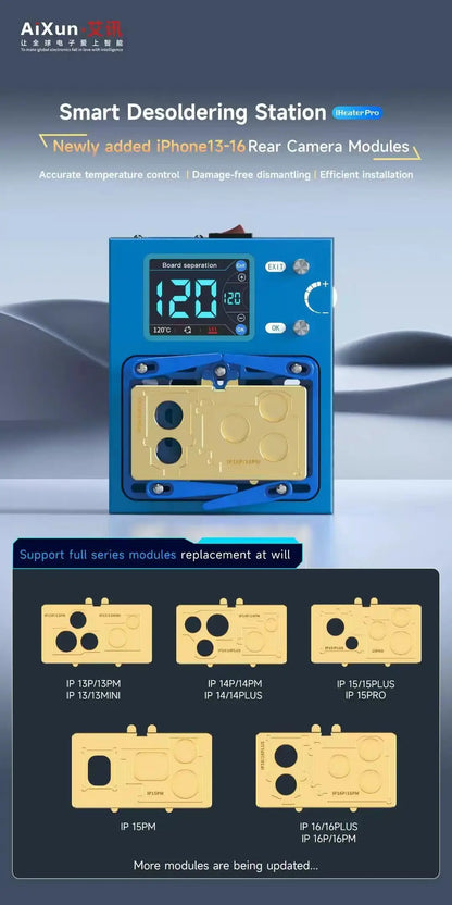 Aixun Iheater Pro Heating Board Modules for IPX-17 Pro Max Full Series Phone Motherboard Dissassembly Soldering Repair Tool