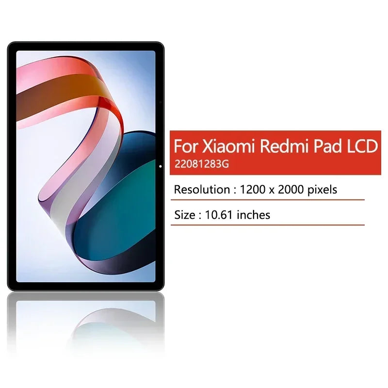 10.6 New For Xiaomi Redmi Pad 22081283G LCD Display Touch Screen Digitizer Assembly Parts
