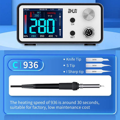 Aixun 200W T3A Intelligent Soldering Station with Electric Soldering Iron T12 T245 936 Handle Welding Tips for SMD BGA Repair