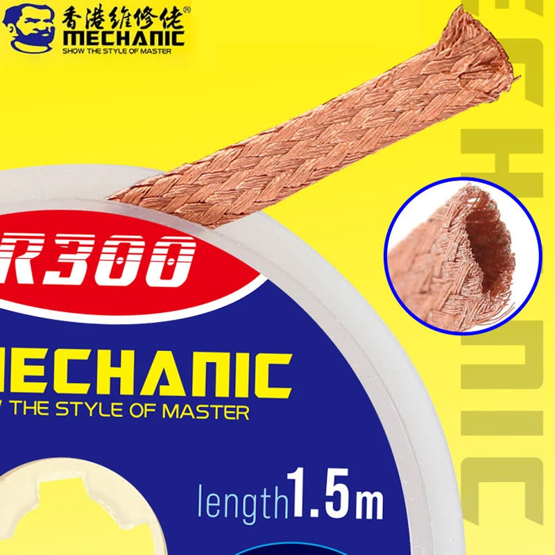 MECHANIC Desoldering Braid Wick (1.5M) - Premium Solder Remover