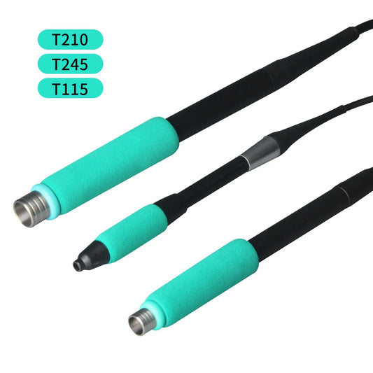 Mango compatible para estación de soldadura SUGON T210/T115/T245/T12, puntas de soldadura originales C210/C245/C115, herramientas de soldadura de repuesto