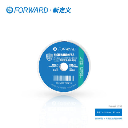 10 uds. de hilo de separación de diamante FORWARD de alta dureza para herramientas de reparación y separación de pantallas LCD de teléfonos móviles, 0,025 mm--0,07 mm