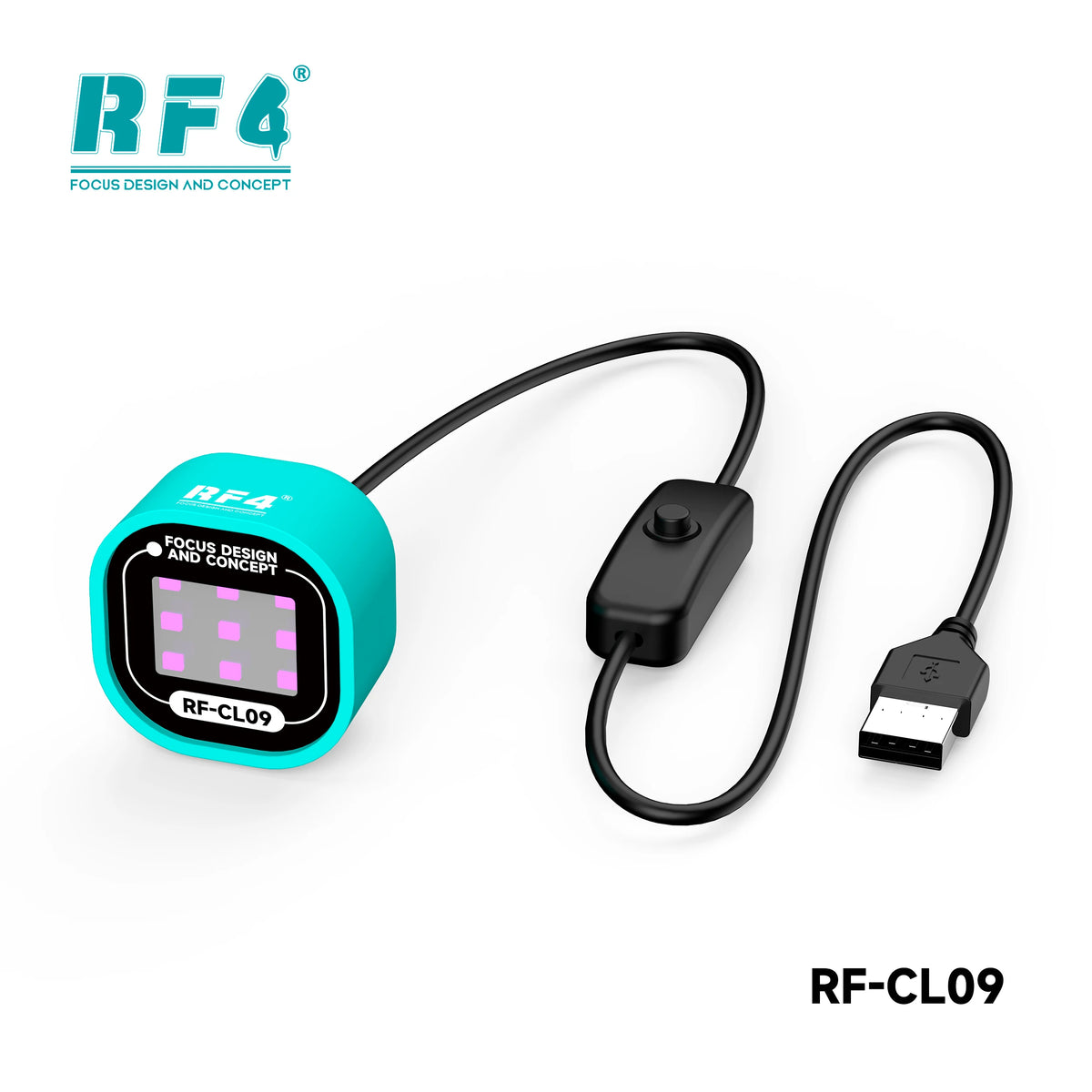 Lámpara UV por USB RF4 RF-CL09 con 9 LED para reparación de teléfonos