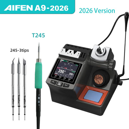 AIFEN A9-2026 Soldering Station 180W Power Compatible T210 T115 T245 Iron Handle for Phone Motherboard PCB Chip Welding Repair