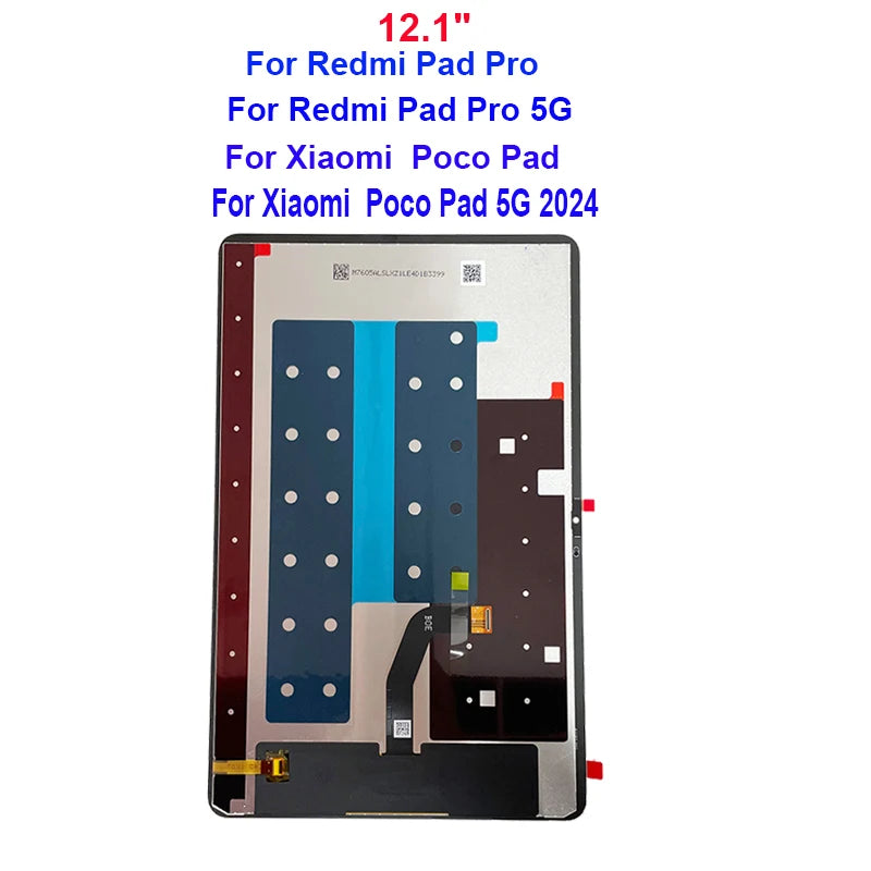 Tablet LCD For 12.1" Redmi Pad Pro/Pro 5G LCD For Xiaomi Poco Pad PocoPad 5G Display Screen For Redmi Pad SE 8.7 2024 Display Sc