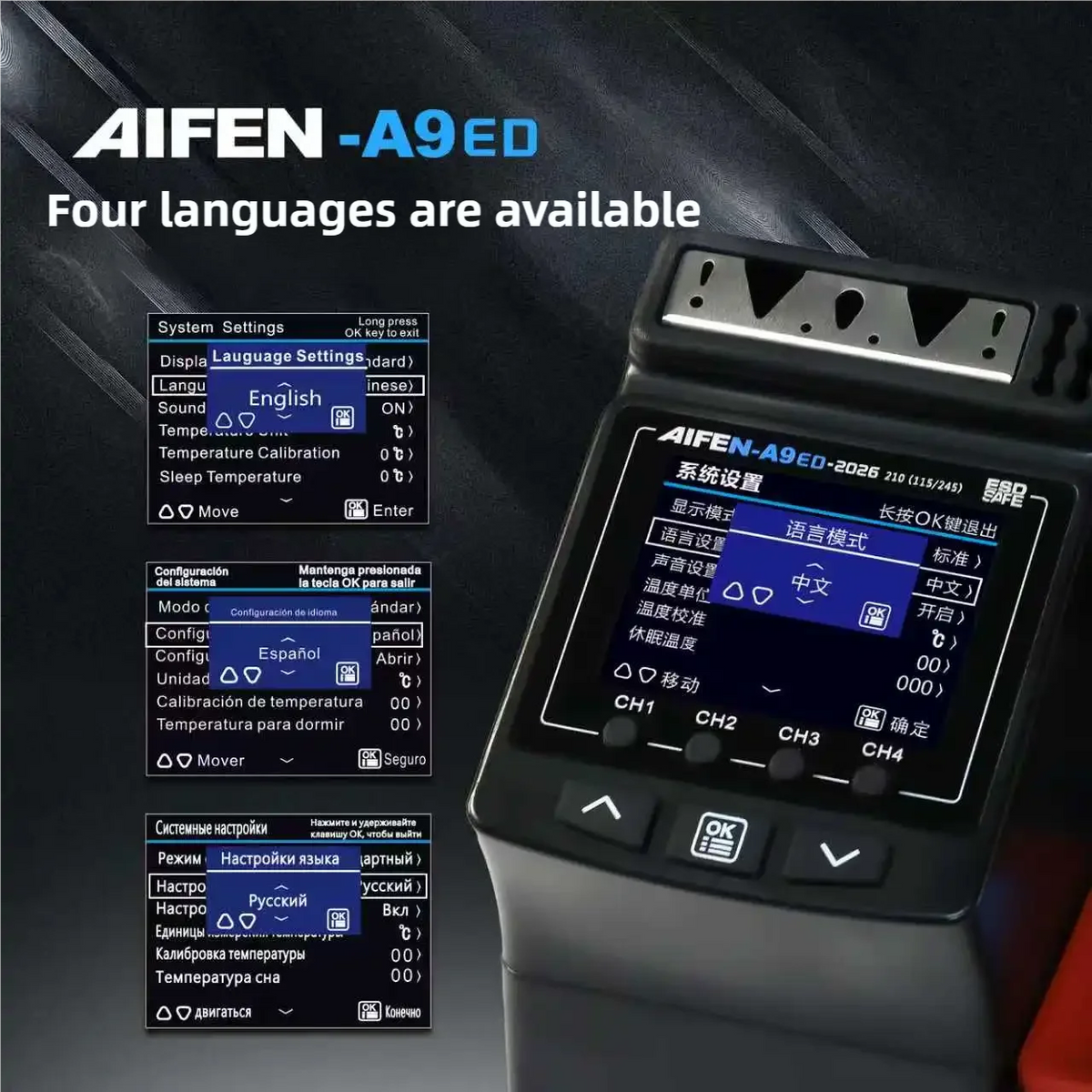 AIFEN A9ED Electronic Soldering Station C210 C245 Solder Iron Handle Welding Rework Tool for DIY And Electronics Rep