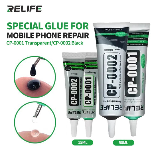 RELIFE 15/50ml CP-0001/0002 Mobile Phone Repair Glue for Mobile Phone Repair Screen Back Cover Frame Repair Adhesive Glue Tools